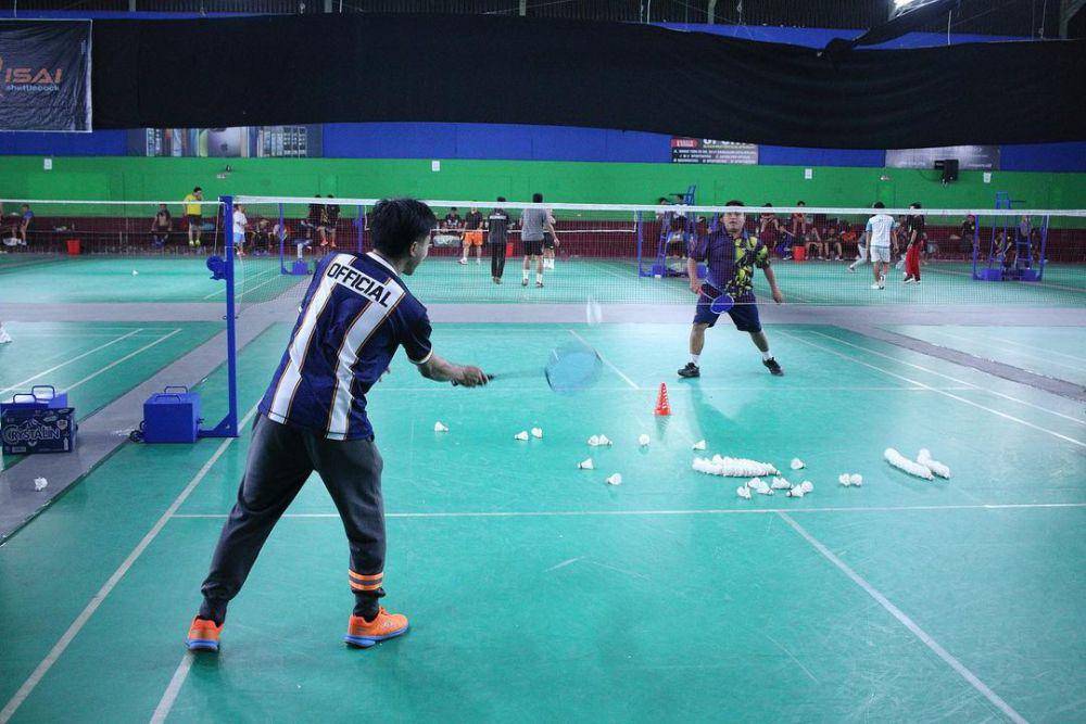 Arena lapangan badminton di Platinum Badminton Malang. Instagram/platinum.badminton