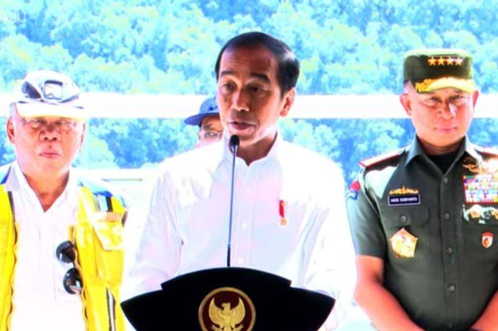 Presiden Jokowi resmikan Bendungan Ameroro di Kabupaten Konawe (youtube.com/Sekretariat Presiden)
