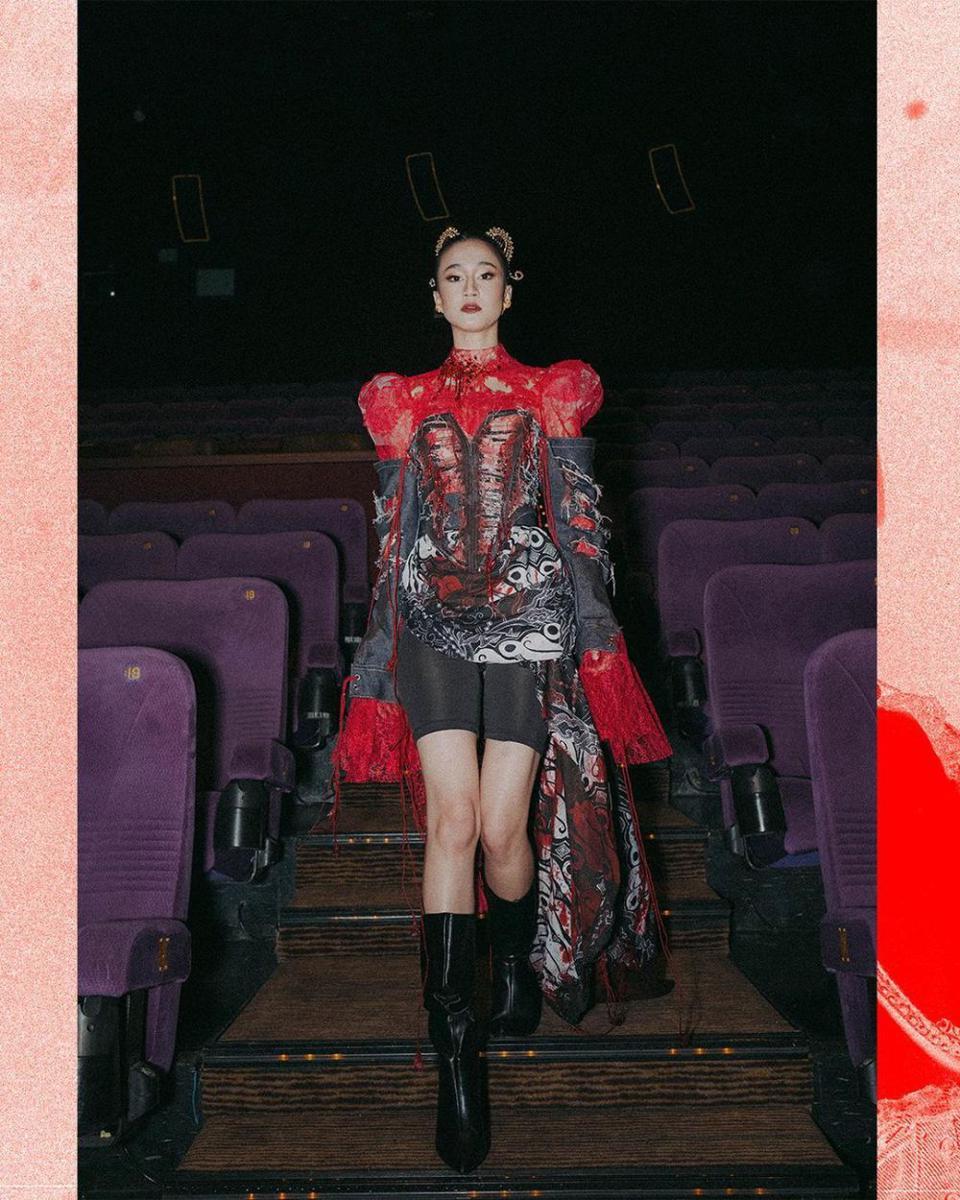 potret Keisya Levrona di gala premiere Malam Pencabut Nyawa (instagram.com/keisyalevronka)