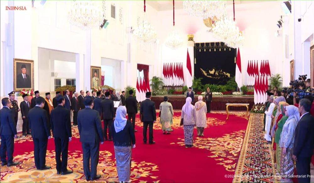 7 Anggota LPSK Periode 2024-2029 Ucapkan Sumpah Jabatan (YouTube.com/Sekretariat Presiden)