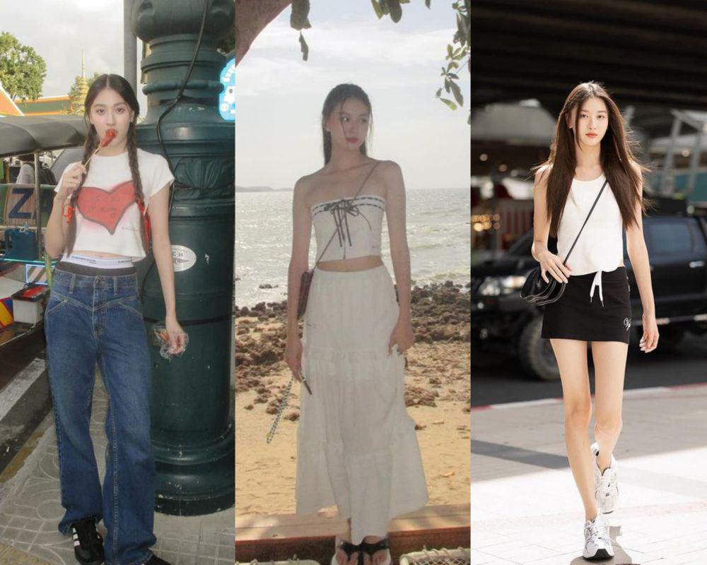 10 Ide Outfit Atasan Putih ala View Benyapa, Simpel dan Modis!