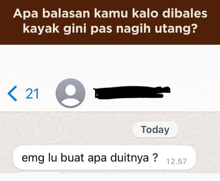chat nagih utang (instagram.com/dagelan)