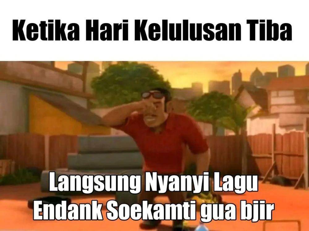 meme kelulusan sekolah (instagram.com/komersial.beract)