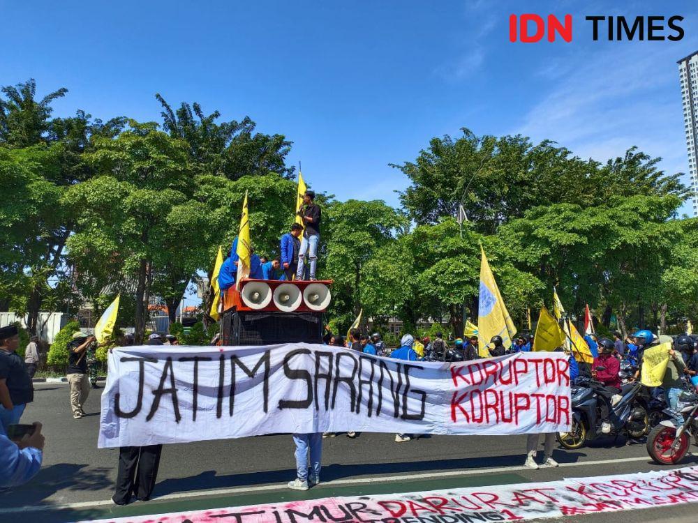 Korupsi di Jatim Rangking 5, PMII Labrak Polda dan Kejati