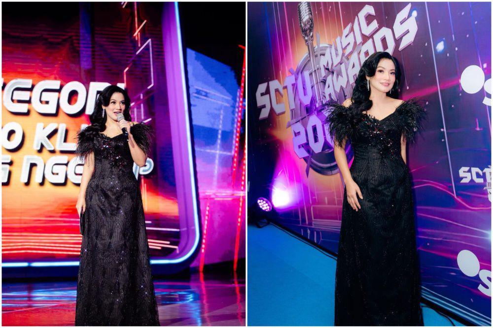 8 Potret Titi Kamal di Acara SCTV Music Awards 2024