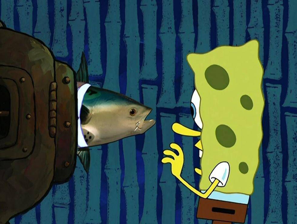 Fakta Realistic Fish Head di Spongebob - Hampir selalu muncul di dalam layar, jarang muncul secara fisik seperti karakter lain