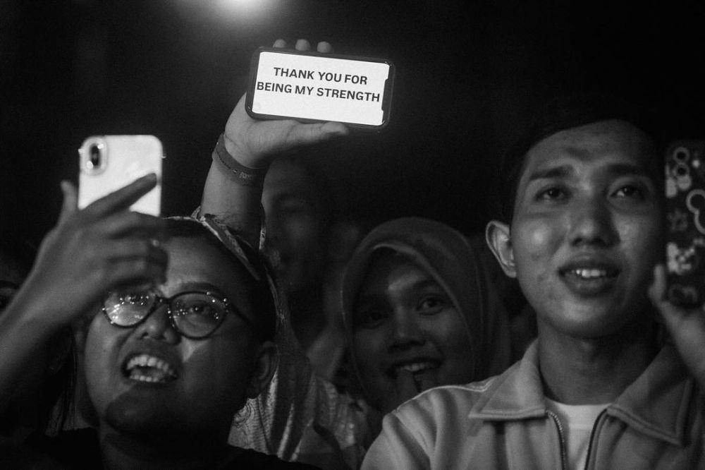 potret Afgan saat manggung di Yogyakarta (instagram.com/afgan_)