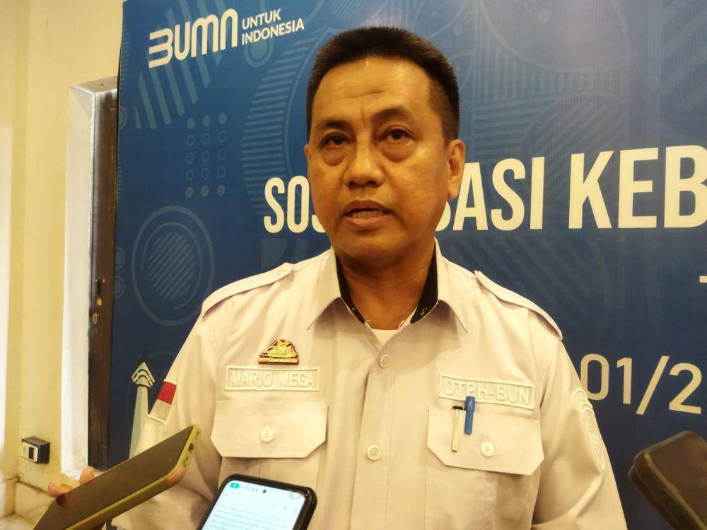 Kepala Bidang Sarana dan Prasarana Dinas Tanaman Pangan, Hortikultura dan Perkebunan Provinsi Sulawesi Selatan Mario Mega. (Dok. Istimewa)