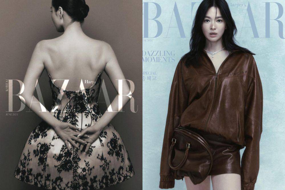pemotretan terbaru Song Hye Kyo dengan Harper Bazaar Korea (instagram.com/harpersbazaarkorea)