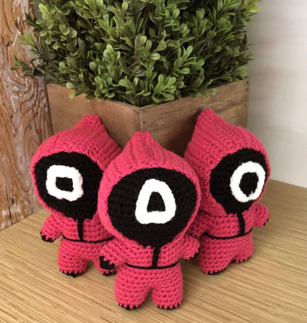 potret boneka rajutan tangan bertema Squid Game (reddit.com/user/blondibear73)