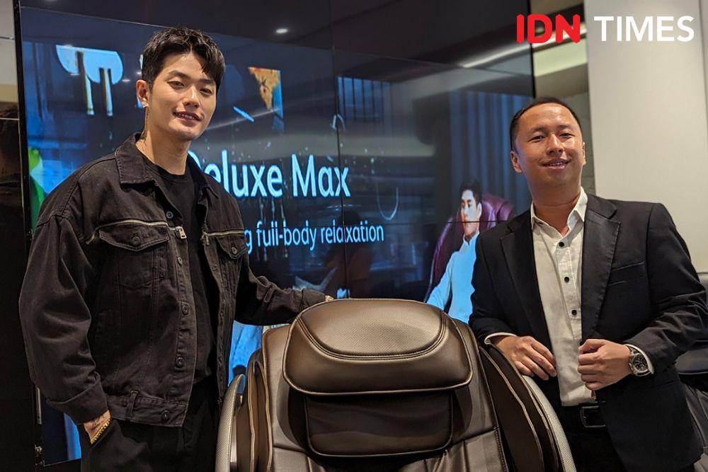 OSIM rilis Heavenly Massage Chairs Series, yakni uDeluxe Max dan uDivine V2 di Jakarta, pada Kamis (16/05/2024) (IDN Times/Misrohatun)