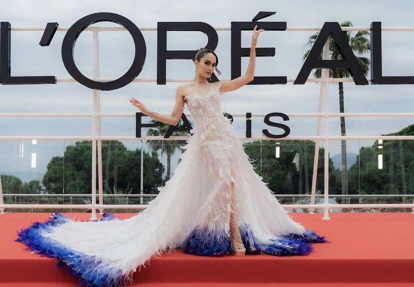 7 Potret Memukau Cinta Laura di Red Carpet Cannes Film Festival 2024