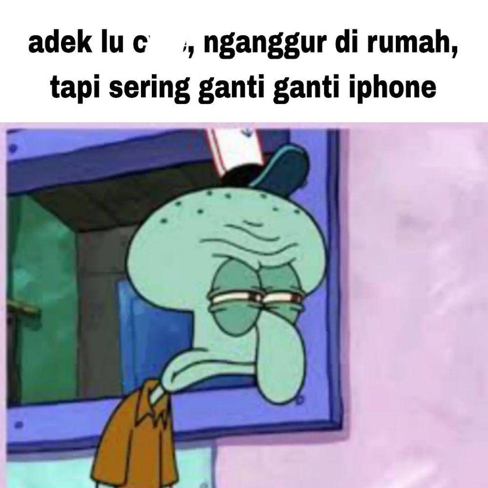 meme gak kerja punya uang banyak (instagram.com/dprd.bikinibottom)