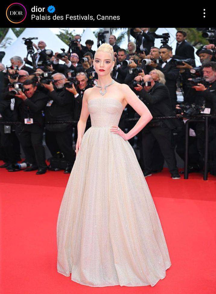 potret Anya Taylor-Joy di Cannes Film Festival 2024 (instagram.com/dior)