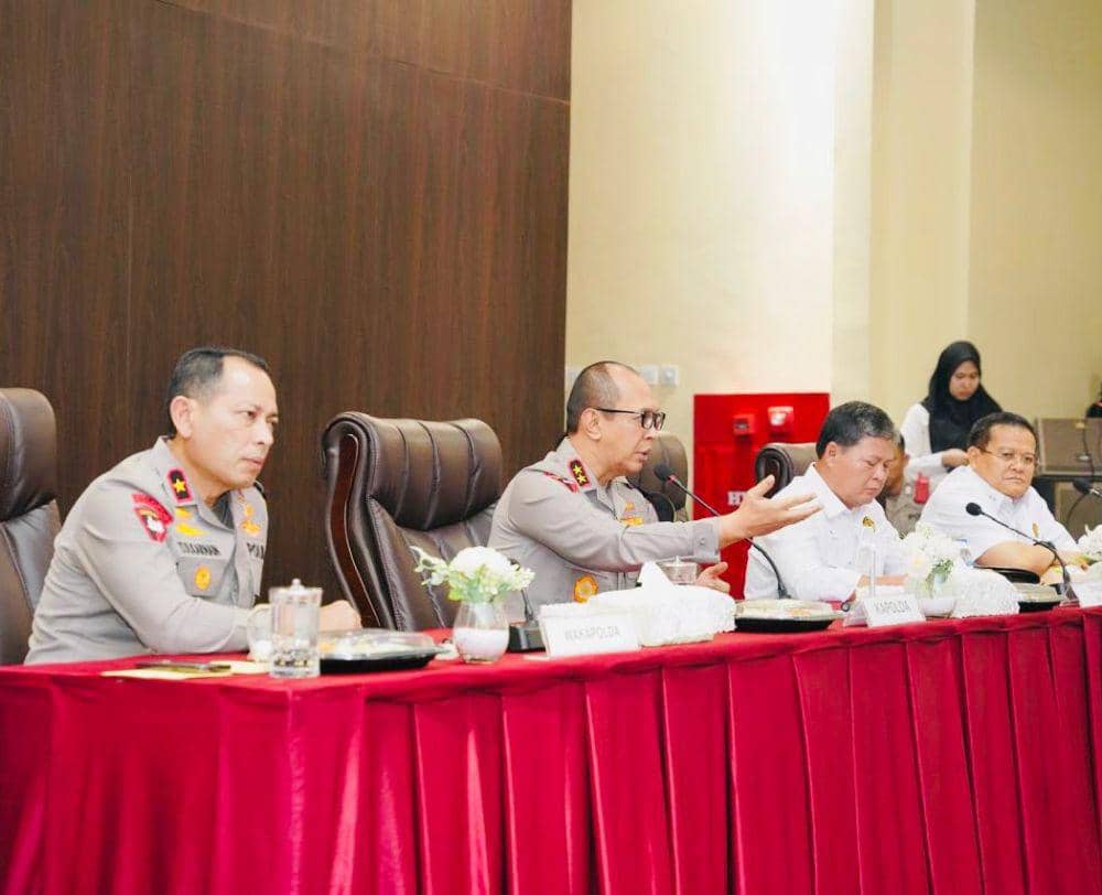 Rapat Kerja Bersama SKK Migas dan Polda Sumsel terkait penanganan minyak ilegal di Muba (Dok: istimewa)