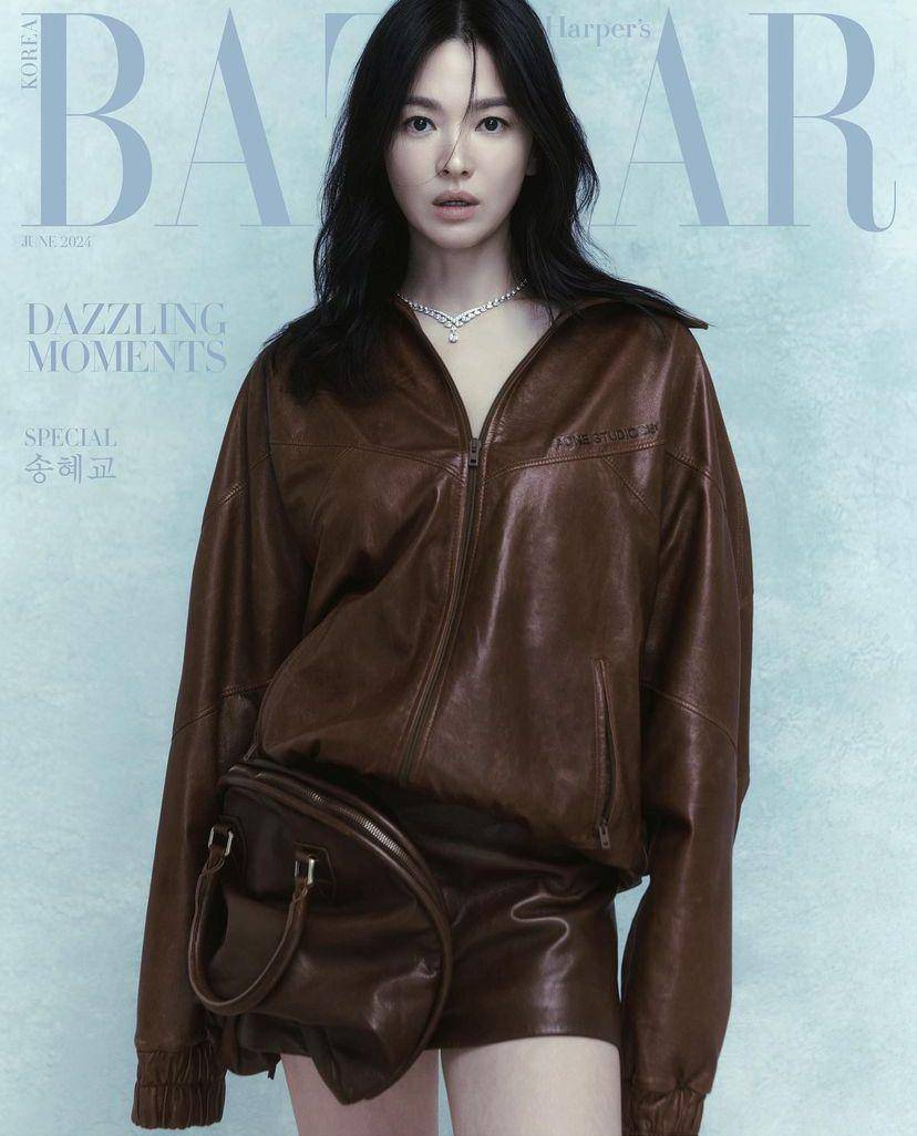 pemotretan terbaru Song Hye Kyo dengan Harper Bazaar Korea (instagram.com/harpersbazaarkorea)