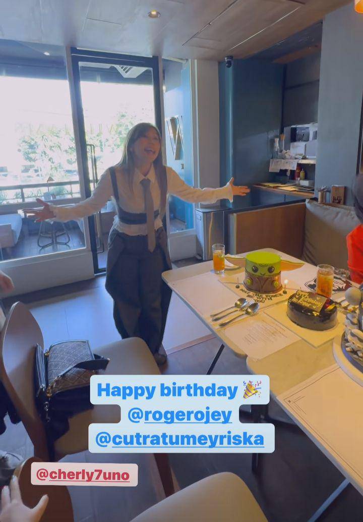 Kejutan ultah Roger (Instagram.com/rogerojey)