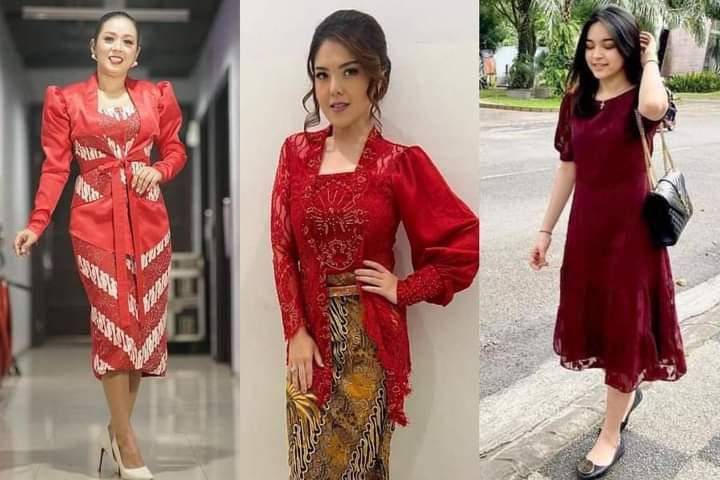 Outfit warna merah (instagram.com/showimah|instagram.com/tinatoon101|instagram.com/elsaajapasal)