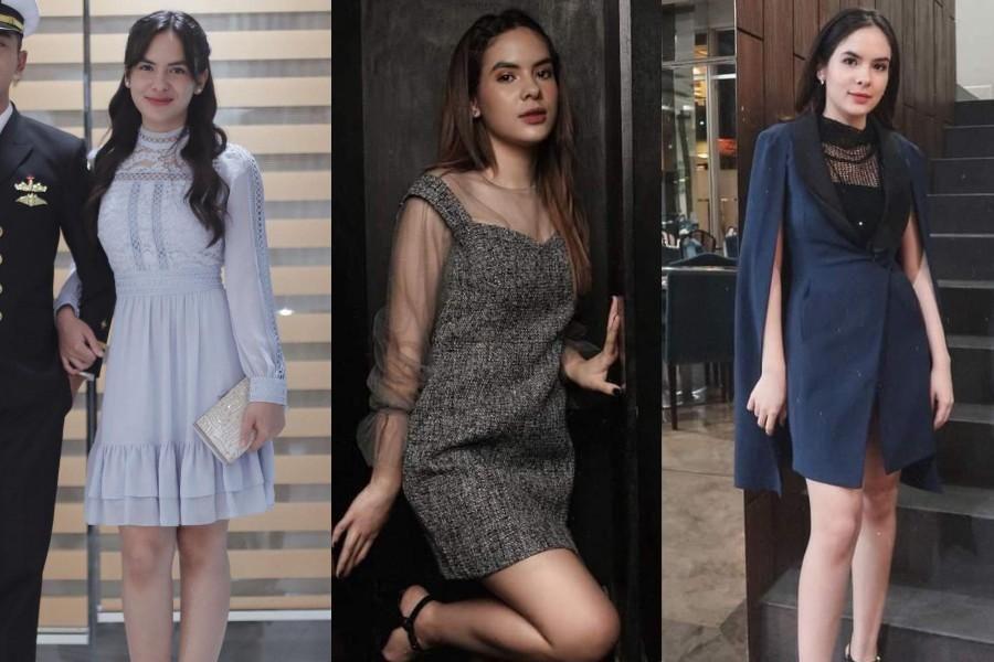 7 Baju Pesta Minimalis ala Steffi Zamora, Sheer Dress Andalannya!