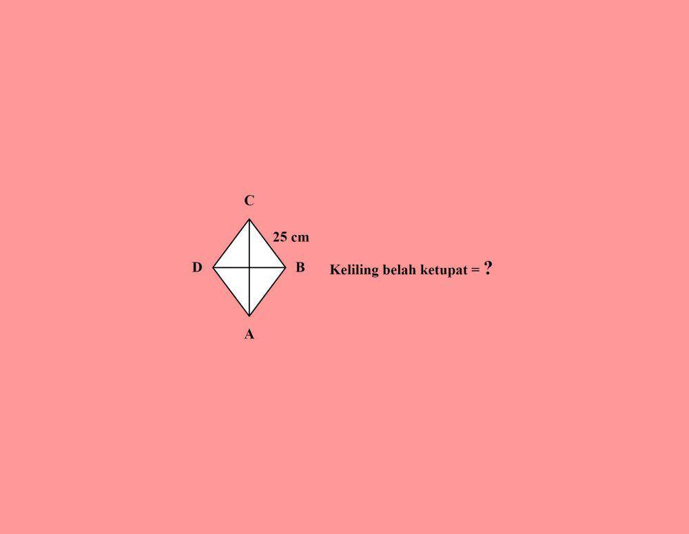 soal 1 menghitung keliling belah ketupat (dok. pribadi/Milla)