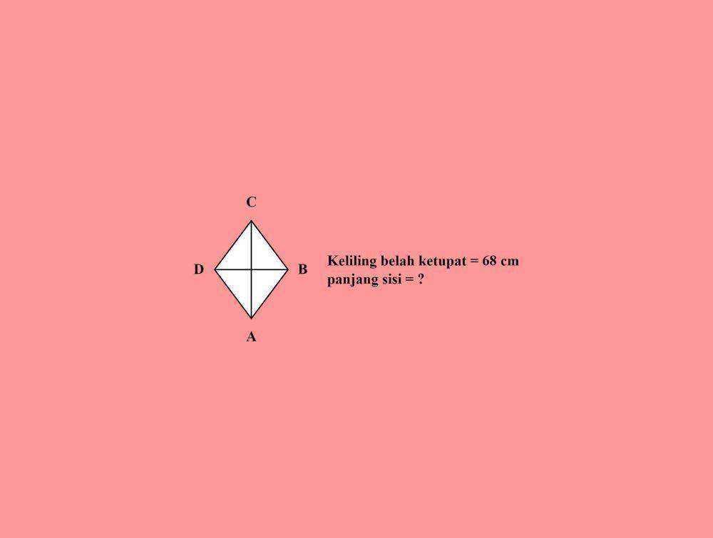 soal 2 menghitung keliling belah ketupat (dok. pribadi/Milla)