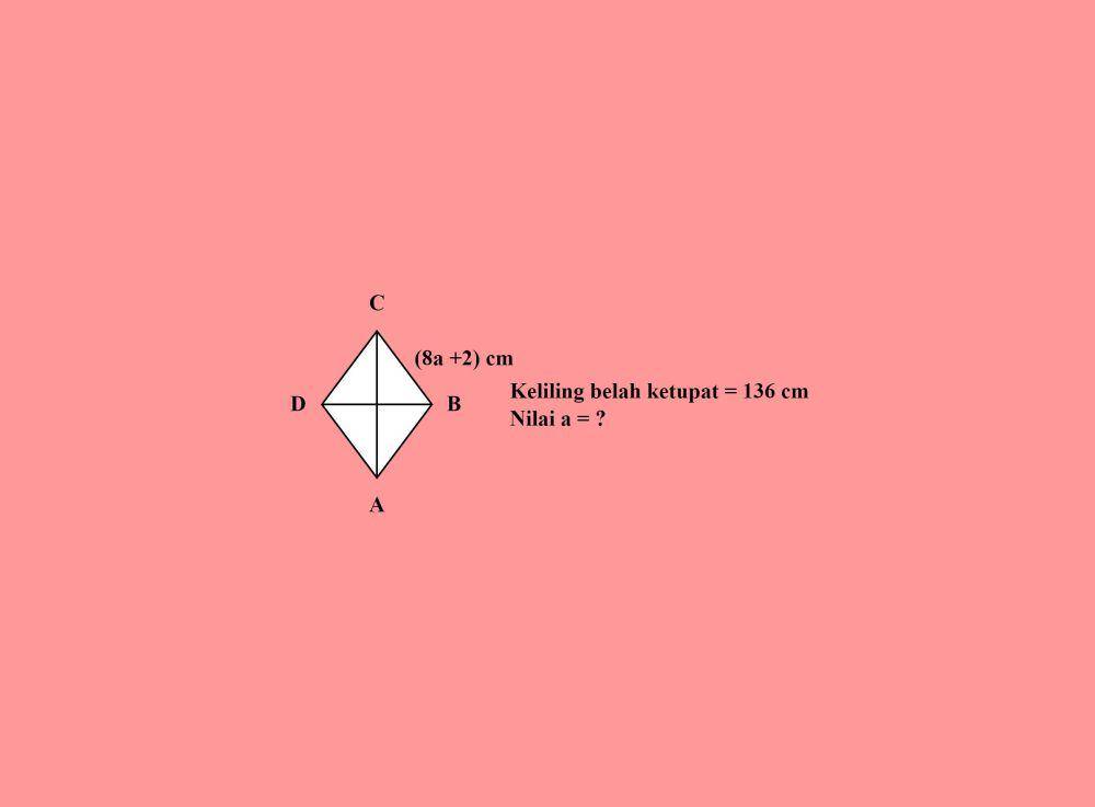 soal 5 menghitung keliling belah ketupat (dok. pribadi/Milla)
