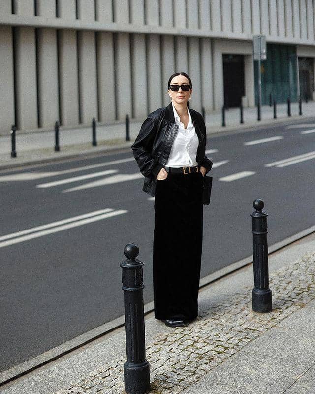 Inspirasi gaya casual long skirt untuk hijabers (Instagram.com/gosiaboy)