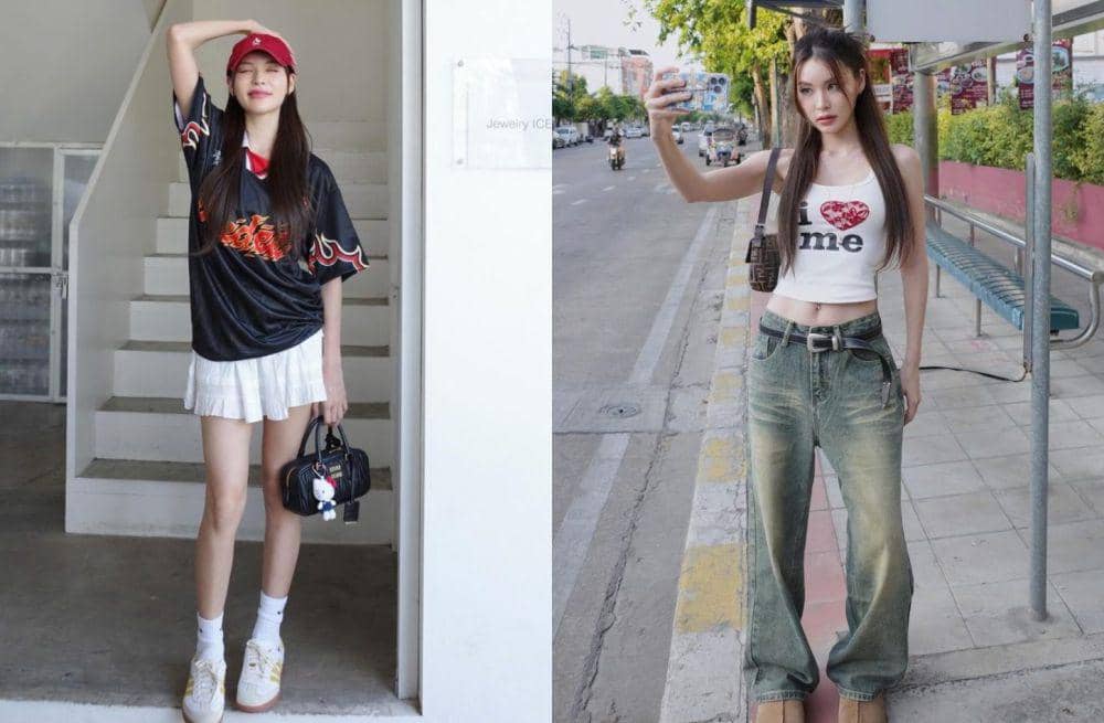 8 Rekomendasi Outfit Y2K ala Kapook Phatchara, Stylish Semuanya!