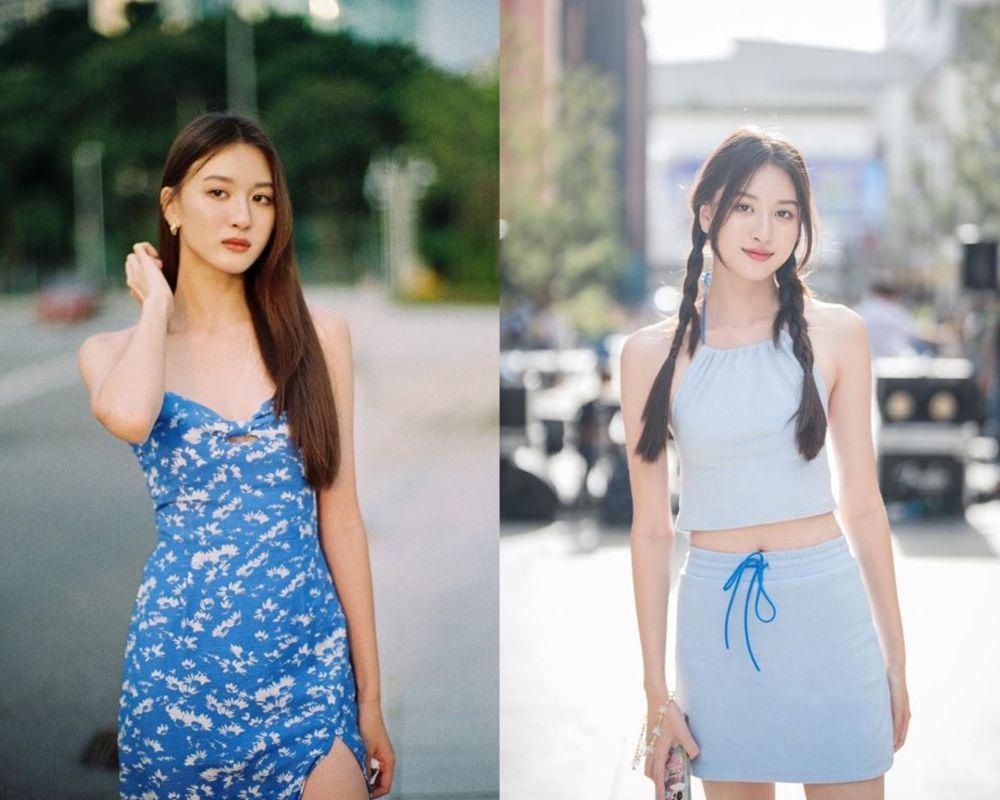 8 OOTD Nuansa Biru ala View Benyapa, Chic dan Stylish Abis!