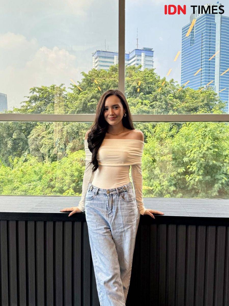 Beby Tsabina di IDN Media pada Jumat (10/5/2024) (IDN Times/Elizabeth Chiquita)