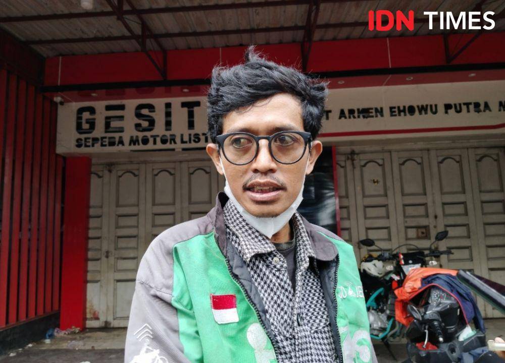 Andha Al Kahfi, driver ojol yang berhasil gagalkan aksi curanmor (IDN Times/Eko Agus Herianto)