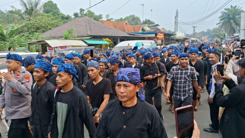 Tradisi Seba, Ribuan Warga Adat Baduy Datangi Rangkasbitung