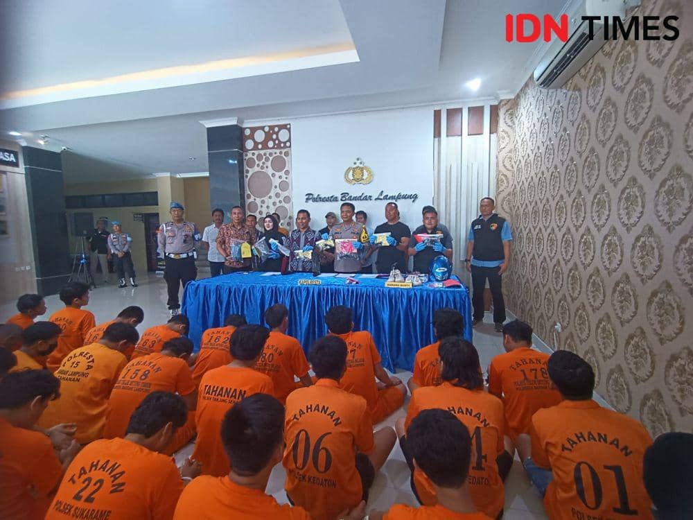 Ops Sikat Krakatau 2024 Polresta Bandar Lampung Jaring 50 Tersangka