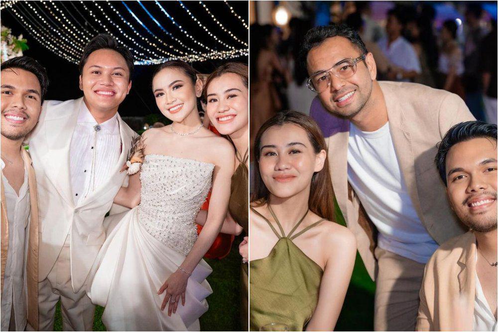 9 Potret Aaliyah dan Thariq di Resepsi Mahalini-Rizky Febian di Bali