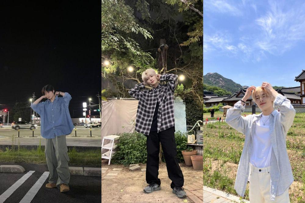 8 Inspirasi Outfit Kemeja ala I.N Stray Kids, Cocok Buat Ngampus!