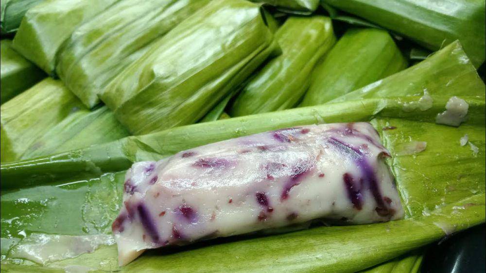 nagasari ubi ungu (YouTube.com/Resep Mami Hania)