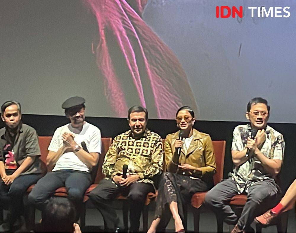 Konferensi pers film Tuhan, Izinkan Aku Berdosa (IDN Times/Erfah Nanda)