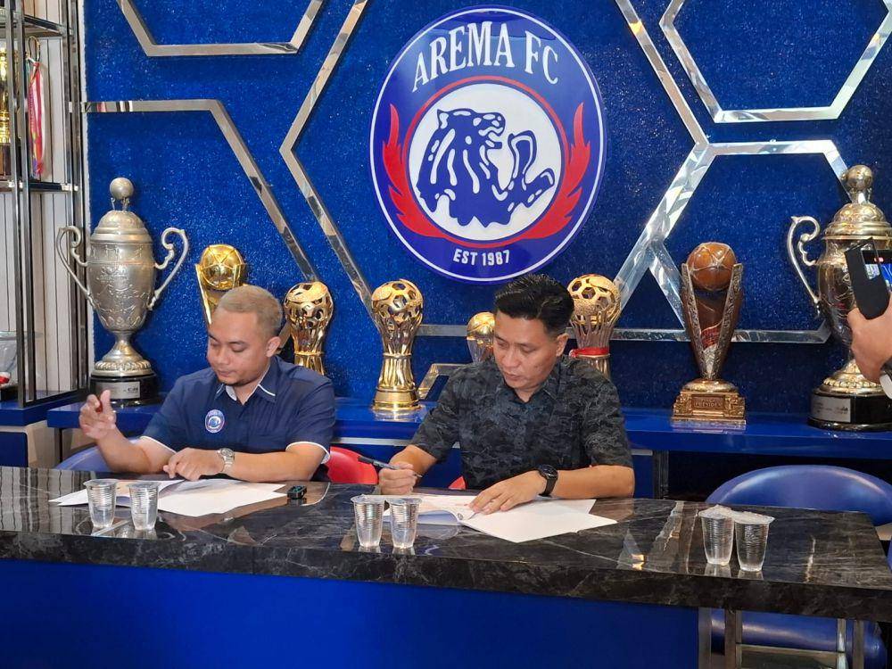 Kerjasama antara Arema FC dan Etams Indonesia. (IDN Times/Rizal Adhi Pratama)