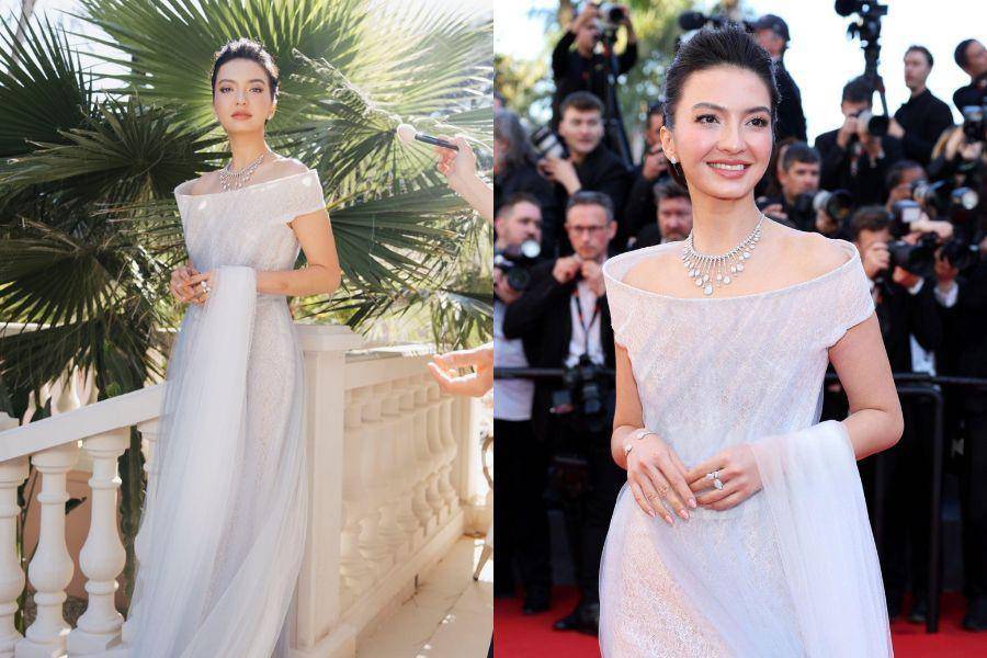 Raline Shah di Cannes Film Festival. (dok.magnifique indonesia | instagram.com/Ralineshah)