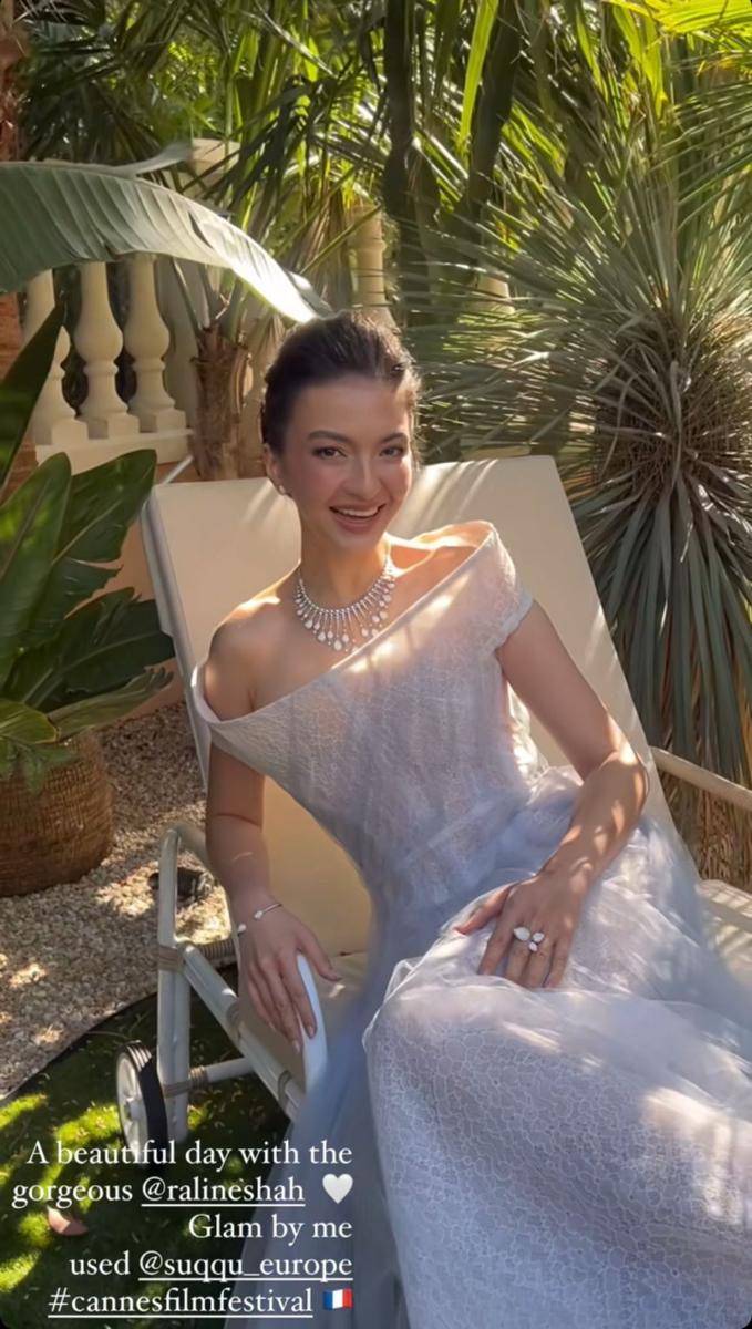 Gaya Raline Shah di Festival Film Cannes. (instagram.com/kelparrynguyen)