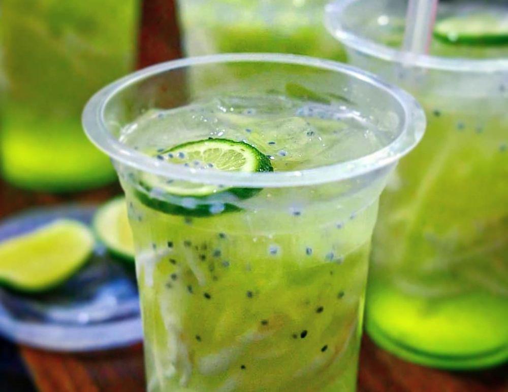Resep Es Kuwut Timun Jeruk Nipis, Manis Asamnya Nyegerin