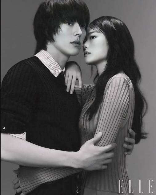 Jang Ki Yong dan Chun Woo Hee (Elle)