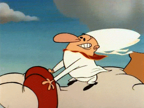 cuplikan dalam kartun The Ren and Stimpy Show (dok. Games Animation/The Ren and Stimpy Show: Powdered Toast Man)
