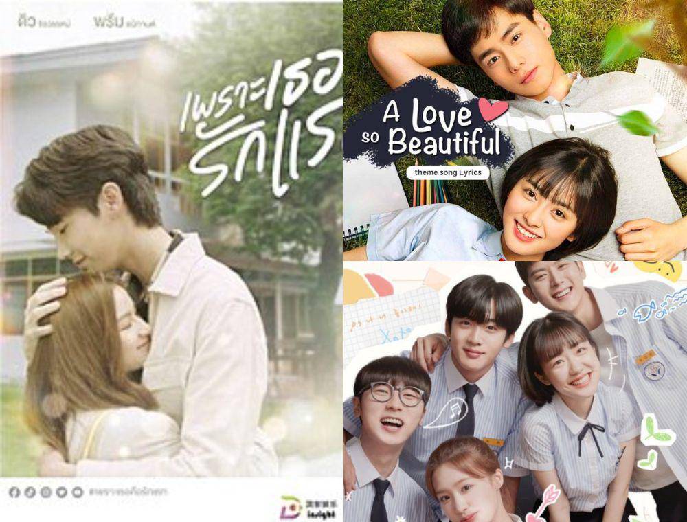 kolase poster A Love So Beautiful versi Thailand, China, dan Korea Selatan (dok. GMMTV/Because You Are My First Love | dok. iQiyi/A Love So Beautiful | dok. Netflix/A Love So Beautiful)
