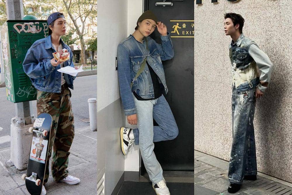 7 Ide Padu Padan Denim Jacket ala Johnny NCT, Trendi Kekinian!