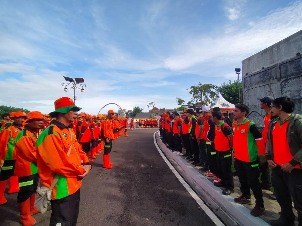 500 Petugas Kebersihan Dikerahkan di Pencanangan HUT ke-497 Jakarta