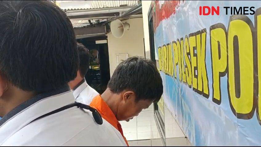 Pelaku pencurian sepeda motor yang keluarkan pistol saat kepergok. (IDN Times/Imam Faishal)