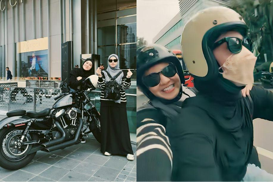8 Momen Natasha Rizky dan Dian Ayu Naik Moge, Mogok di Tengah Jalan!