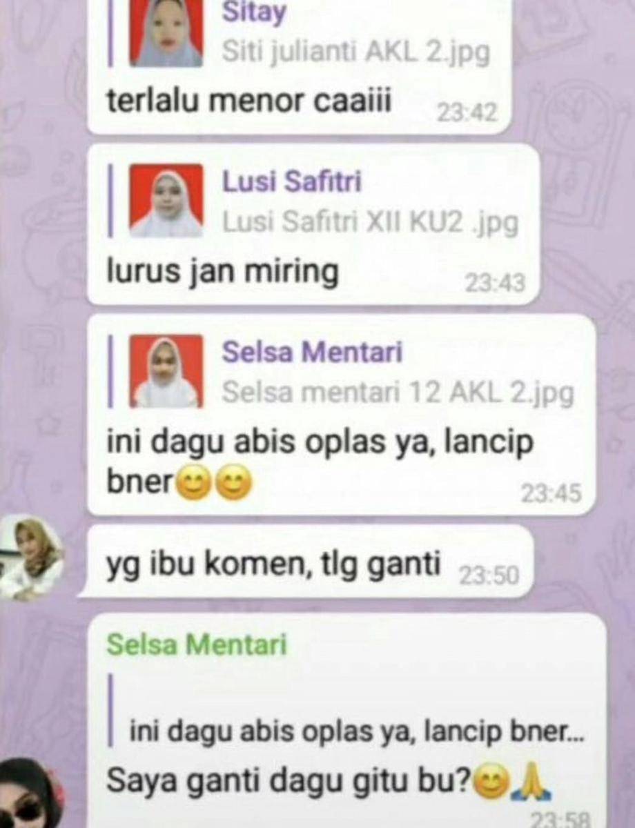 chat lucu dosen dan mahasiswa (x.com/Rienir321)