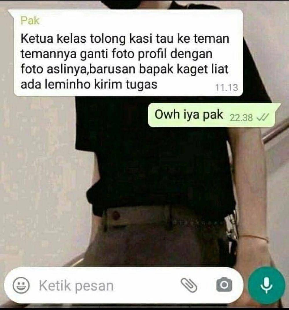 chat lucu dosen dan mahasiswa (x.com/Rienir321)
